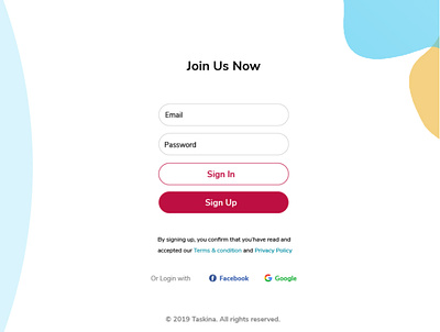 Sign up page design UI account clean design clean ui google login inspiration login page minimal sign in page sign up simple trends ui usability ux