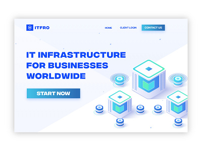 IT Infrastructure homepage design 2020 trend business clean design creative design infrastructure landing page design layoutdesign minimal new remoteworking responsive website tech technology ui vector visual design web webdesign website websitedesign