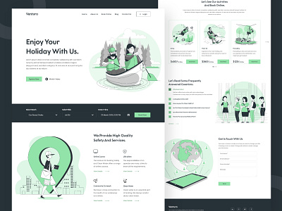 Venturo - Adventure Website concept