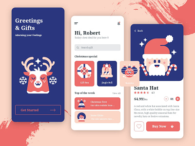 Greetings & Gift Mobile App UI/UX