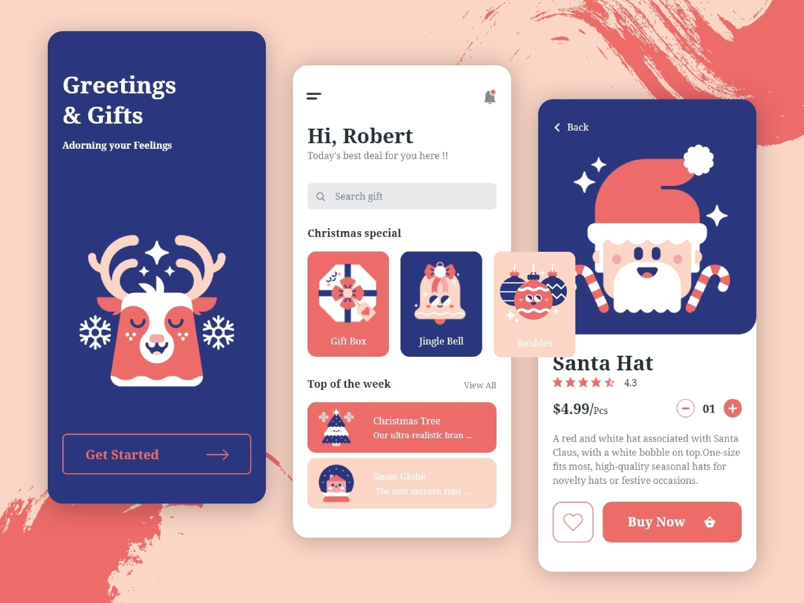 Greetings & Gift Mobile App UI/UX by Md. Rizwan Siddiquei on Dribbble