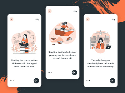 Onboarding Screen Exploration - Books App