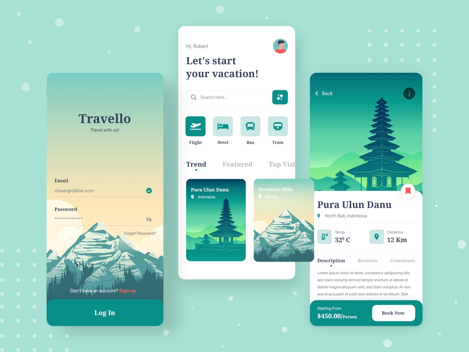 presentation travel app