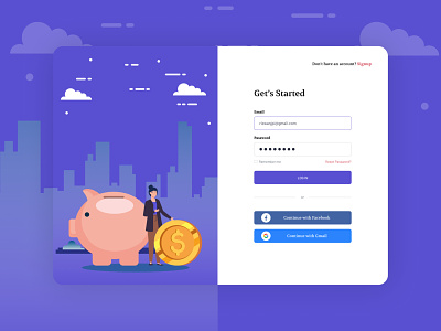 Cryptocurrency Sign in page 2020 trend app concept cryptocurrency dailyui ecommerce illustration minimal typography ui ui ux ui design