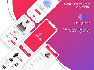 Dailyshop ecommerce app 2020 trend android app app app concept app ui design app ui kit daily ui dailyui design ecommerce illustration interface ui ui ux ui design uiux ux