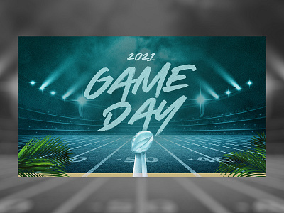 Game Day - Super Bowl Design branding design illustration typography