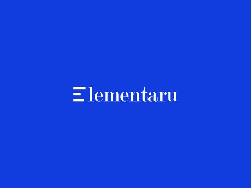 Elementaru design logo logo design logotype school symbol