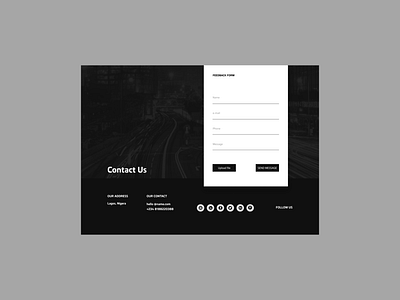 Day 028 Contact Us #DailyUI