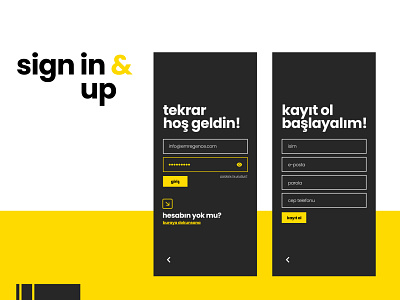 Sign in & Sign up form form ios material member signin signup ui uiux ux