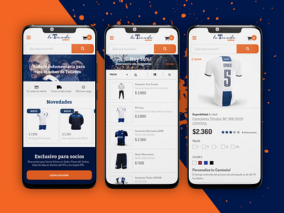 Soccer team online store re-design. design ecommerce soccer store ui ux