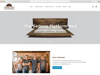 Timeless Wood Furniture - Website Design