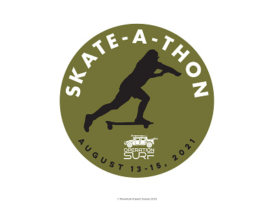Operation Surf Skate-A-Thon Logo santa cruz skater strong women surf veterans