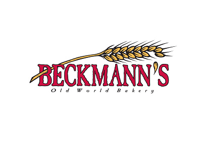 Beckmann's Bakery Logo bakery branding food logo santa cruz
