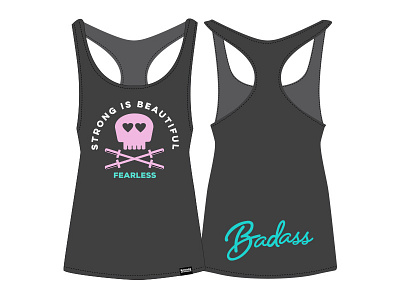Strong Is Beautiful Tank Top badass crossfit fearless skull strong is beautiful strong women