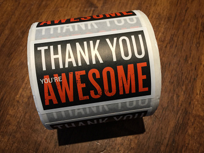Thank You You're Awesome awesome be awesome sticker mule stickers thank you