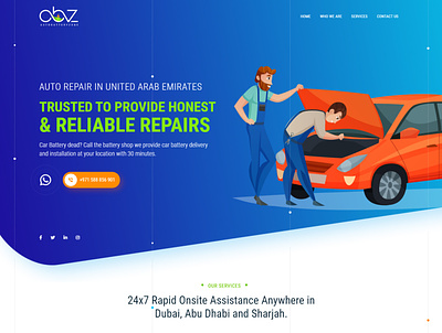 UI/UX for Autobatteryzone uiux web design website design wordpress development