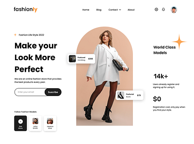 Fashionly - Fashion Website figma graphic design landing ui ux website