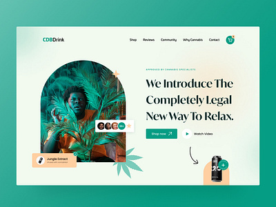 CBD Drink Landing Page