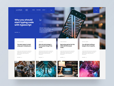 Hyperblog branding figma graphic design ui ux website