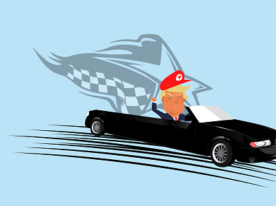 d trump 2 animation artwork avatar branding caricature cartoon design illustration photo photoshop poster vector