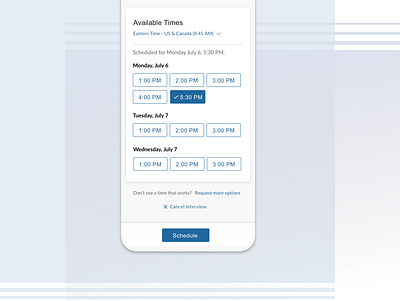 Simple scheduling clarity enterprise software mobile first scheduling ui