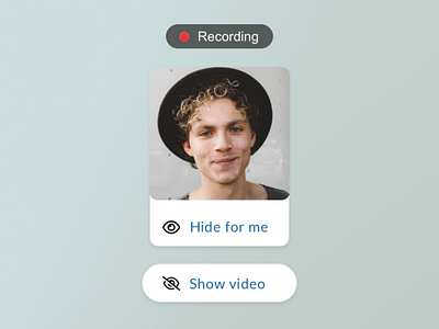 Hiding video for me component design design systems mobile design mobile first ui uxui