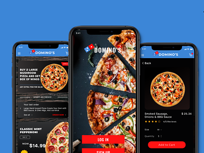 Dominos Pizza Remake branding design ui website