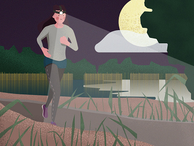 Do you like running? adobe grain texture illustration illustrator nightclub runner runners running