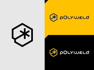 *polyweld branding construction geometry inkscape logo mark symbol tools weld wordmark