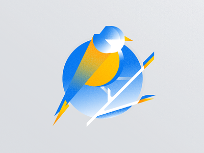 Titmouse Bird animal bird icon illustration inkscape logo parusmajor remember titmouse ukraine