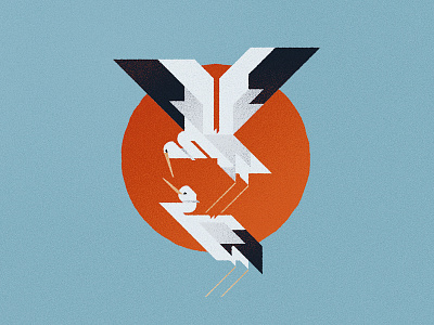 *storks animal bird branding design illustration inkscape logo stork sunset vector