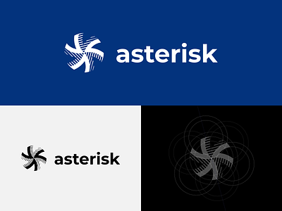Asterisk asterisk branding icon lines logo logogrid mark star symbol