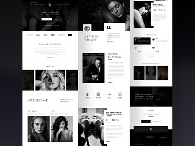 Darren M Smith - Personal Website beauty website dark dark theme dark ui personal website ui user experience user interface ux web design website design website ui