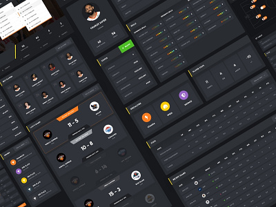 Online NBA Tournament - Dashboard admin panel dark dashboard nba sport dashboard sports ui user experience user interface ux web design