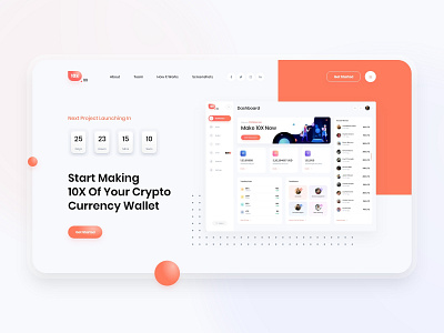 10X.gg - Landing Page admin panel clean design crypto crypto wallet dashboard gradient ui user experience user interface ux web design website design