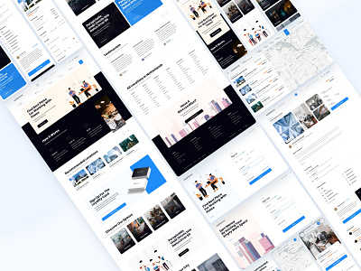 Work Space clean design coworking coworking space illustration listing listing website rent rental rental website ui user experience user interface ux web web design website