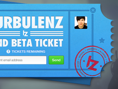 Beta Ticket Modal Window beta modal ticket ui