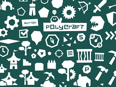 Polycraft UI Illustrations game illustrations polycraft ui
