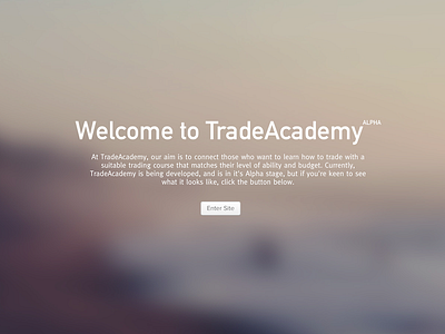 TradeAcademy - New Project alpha app application design graphic interface landing page ui ux web website