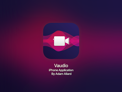 Vaudio - iPhone Social Camera Application app brand camera icon ios logo
