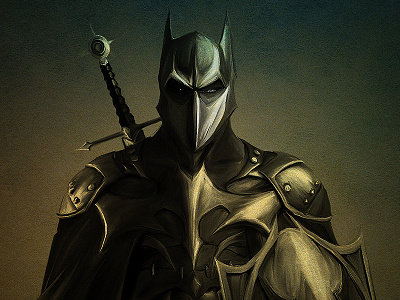 The Dark Knight batman brucewayne comics darknight dc digital illustration johnaslarona painting