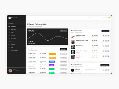 E-Commerce Dashboard 2020 dashboard dashboard design ecommerce ui web website website design