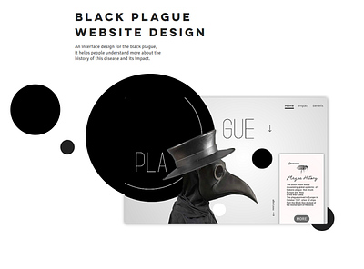 Black Plague Intro website art clean design ui ux