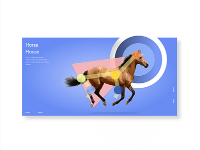 Horse House website design concept art clean design ui ux website
