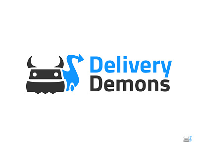 Delivery Demons Logo branding corporate delivery demons design devil logo