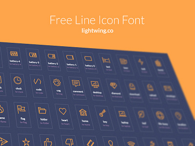 Free Lightwing Icon Font