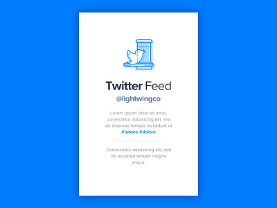 Twitter Feed UI app dailyui design icon twitter twitterfeed ui webdesign widget
