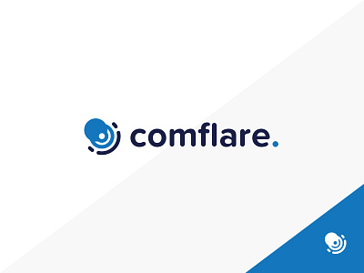 Comflare Logo Concept asteroid branding comet design flare logo meteor