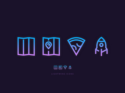 Lightwing Line Icons