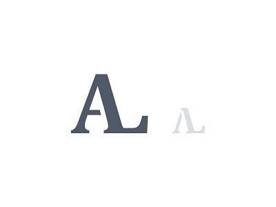 AL Monogram a al branding l logo mark monogram variations